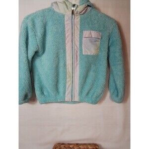 Children's Kids / Girls Nike Blue Fleece Jacket Size 6 Medium Some Fading